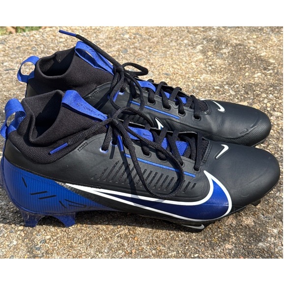 Nike Vapor Edge Pro 360 2 Football Cleats Black Royal Blue FN7759-009 Mens 12 US